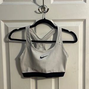 White Nike Dry Fit Sports Bra
